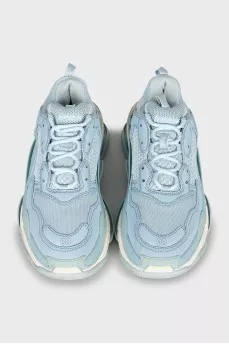 Голубые кроссовки Triple S