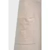 Flared skirt with patch pockets