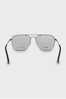Silver aviator frame