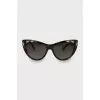Brown cat eye sunglasses