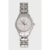 Silver watch with diamonds