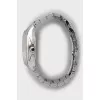 Silver watch with diamonds