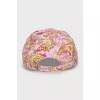 Pink printed cap
