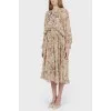 Silk dress in a flower print