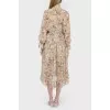 Silk dress in a flower print