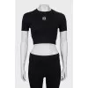 Crop top with branded logo