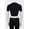 Crop top with branded logo