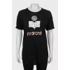Black linen t-shirt