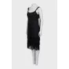 Straight dress with fringe