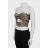 Crop top in sequins