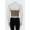 Crop top in sequins