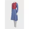 Fitted dress with ties