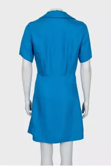 Short sleeve dress in blue