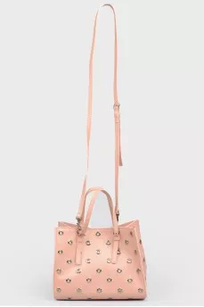 Powder bag with eyelets