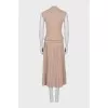 Suit with a cashmere and silk skirt