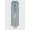 Straight jeans with belt