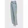 Straight jeans with belt