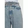 Straight jeans with belt
