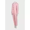 Trouser suit with accent buttons