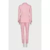 Trouser suit with accent buttons