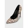 Animal print snakeskin shoes