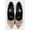 Animal print snakeskin shoes