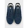 Men's blue suede sneakers