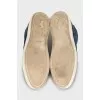 Men's blue suede sneakers