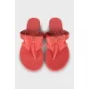 Flip flops with bows