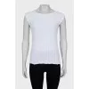 White top with relief pattern