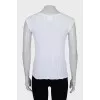 White top with relief pattern