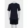 Dress with buttons on the back