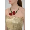Cabbage necklace with tagging