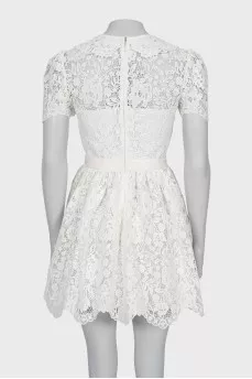 White dress with lace