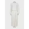 White maxi dress