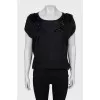 Black blouse with sequins