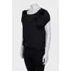Black blouse with sequins