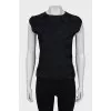 Black straight cut top