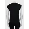 Black straight cut top
