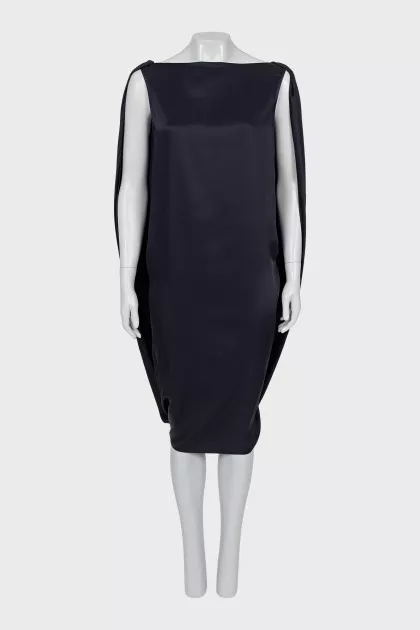 Loose fit dress with zipper