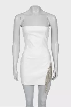 Mini dress decorated with crystals