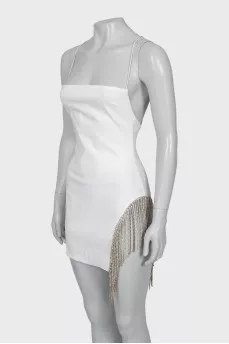 Mini dress decorated with crystals