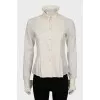 High collar blouse
