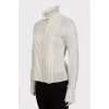 High collar blouse