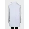 Blouse with asymmetric collar