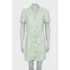 Dress with asymmetrical ruffles