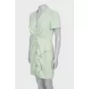 Dress with asymmetrical ruffles