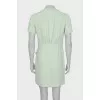 Dress with asymmetrical ruffles