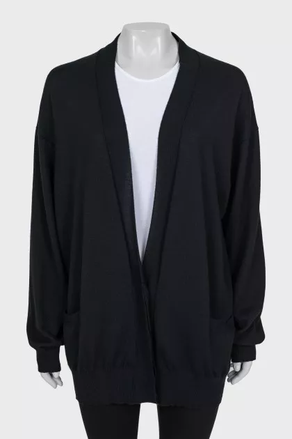 Cashmere cardigan with pockets