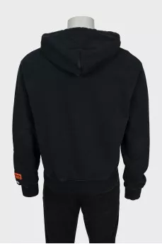 Men's hoodie with branded embroidery